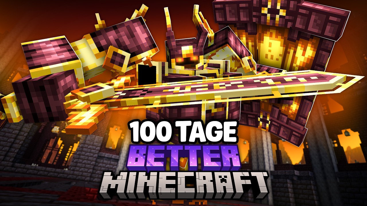 Ich habe 100 Tage in BETTER MINECRAFT überlebt