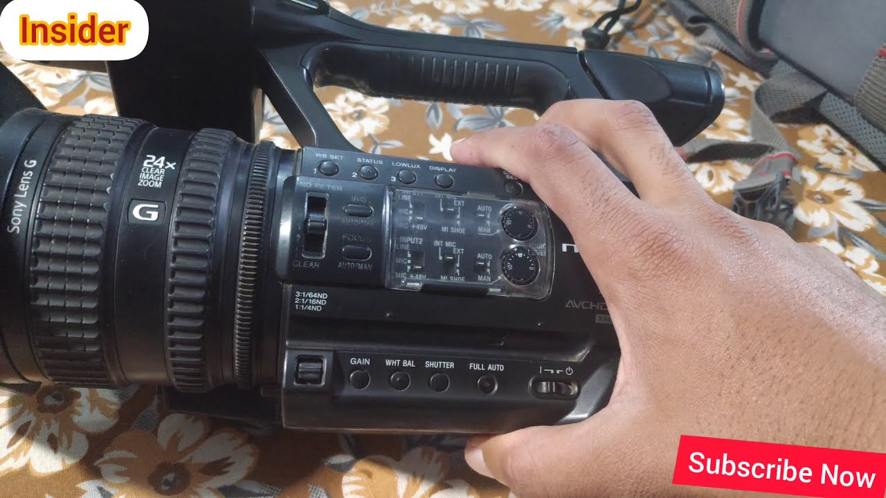 Nx 100 video camcorder basic information // basic settings // nx 100 camera review