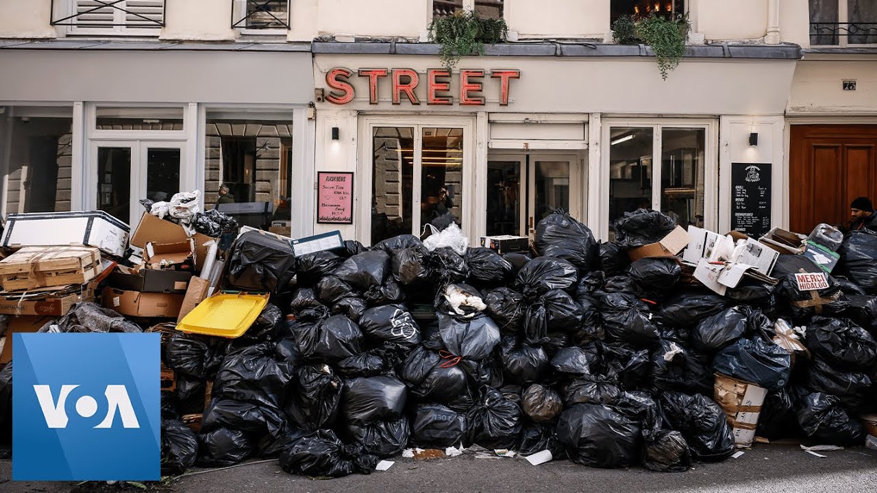Paris Trash Reach New Heights as Strikes Enter Third Week | VOA News