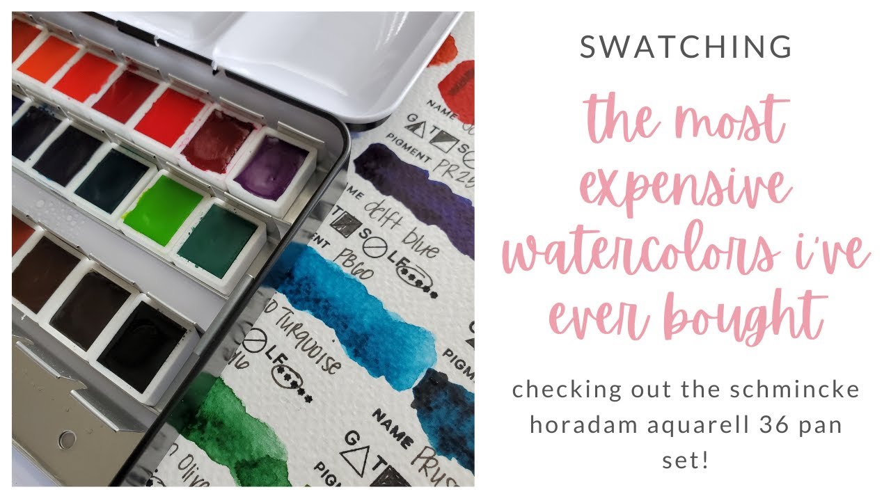 I Swatched the Most Expensive Set of Watercolors I've Ever Purchased
