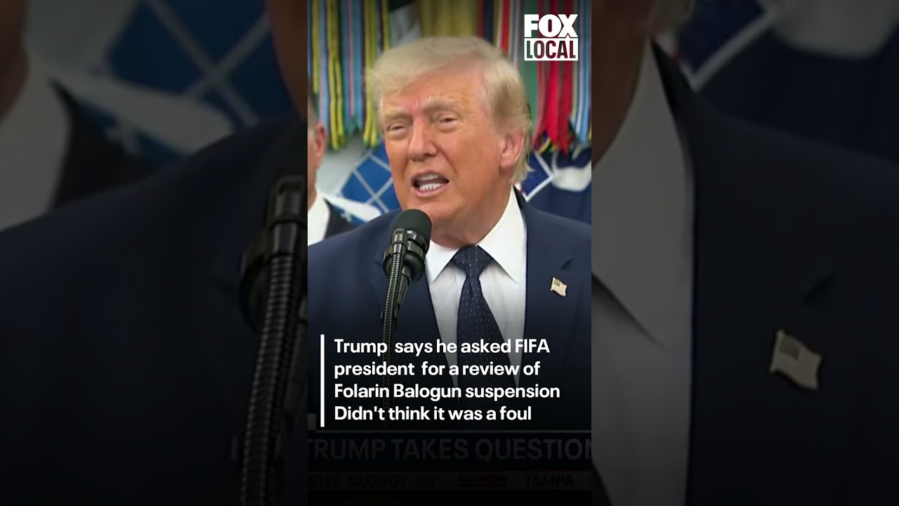 Trump on FIFA's decision to let Folarin Balogun play in World Cup match