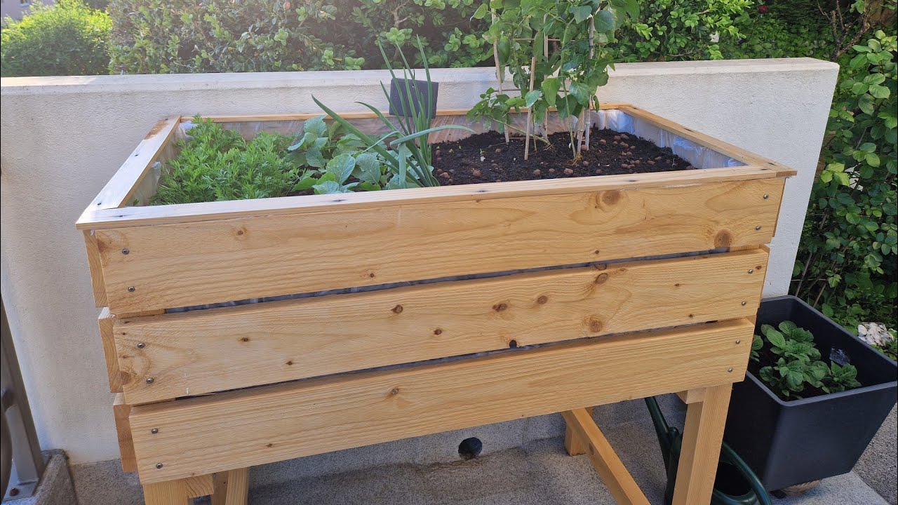 Hochbeet selber bauen  - mit Wasserablauf