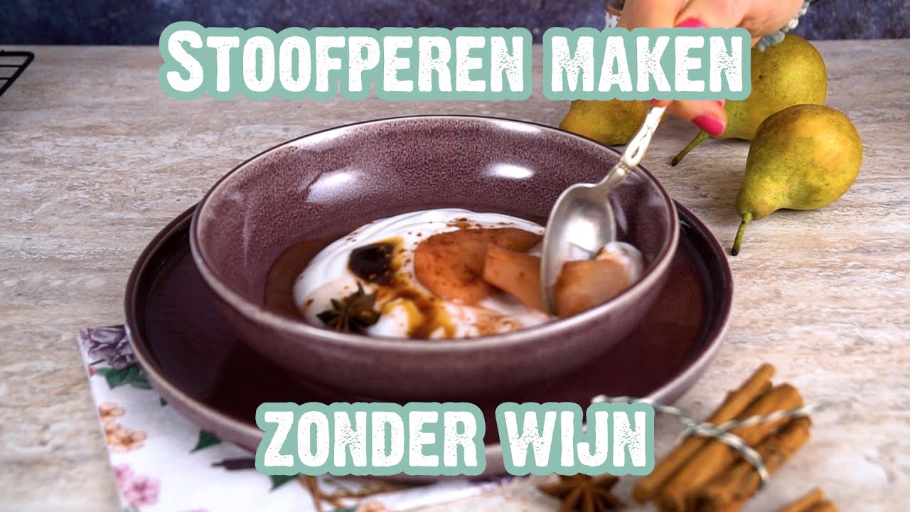stoofperen maken zonder wijn