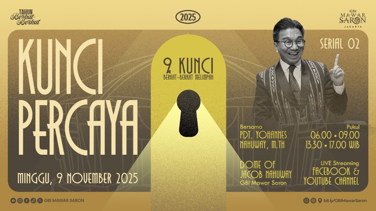 9 Kunci Berkat Berkat Melimpah | Ibadah Minggu GBI Mawar Saron Jakarta IV