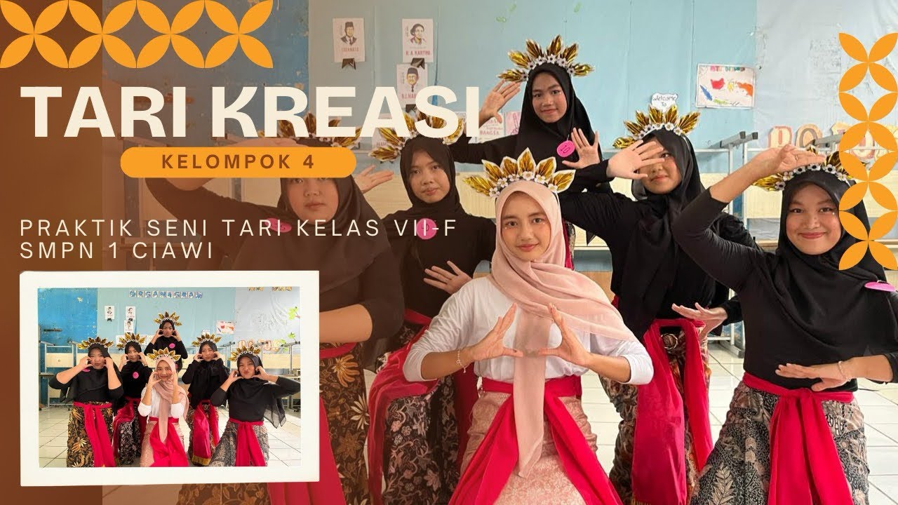 VII-F || Dokumentasi Praktik Seni Tari Siswa Kelas - KELOMPOK 4