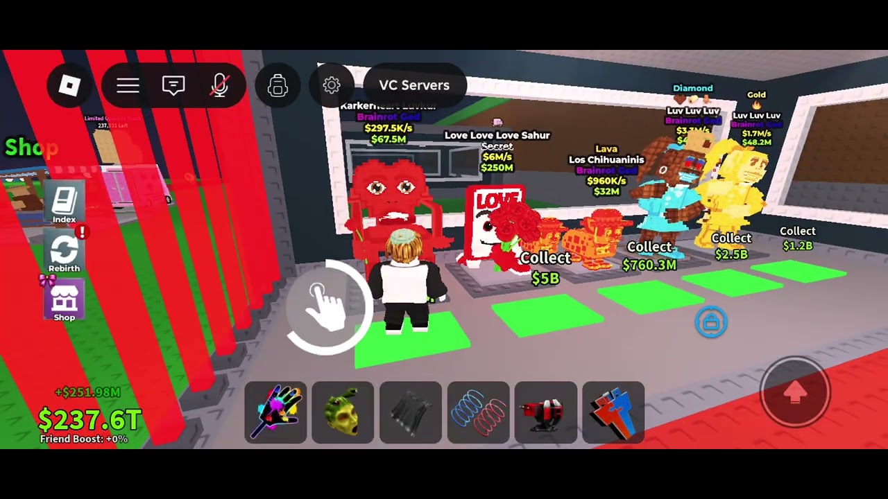 Opening a base of lucky blocks