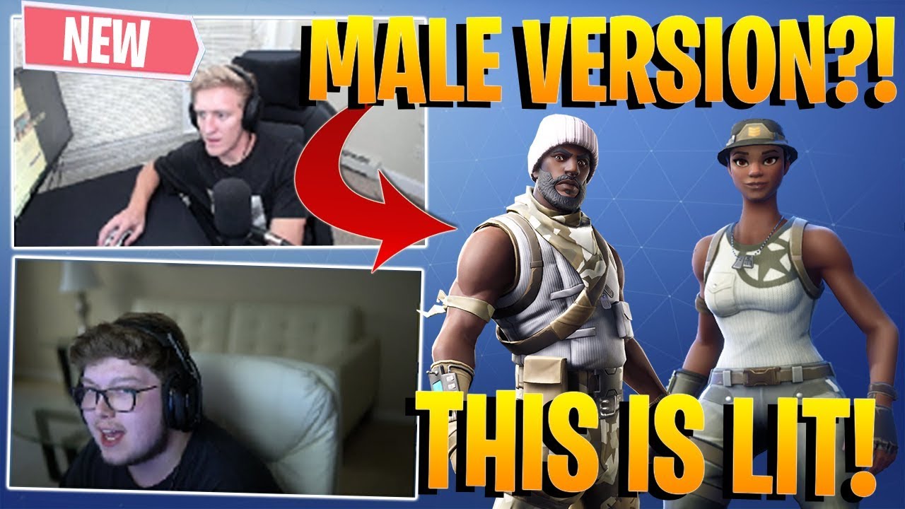 Streamers REACT to the *NEW* RARE Male RECON EXPERT Skin in the Item Shop!