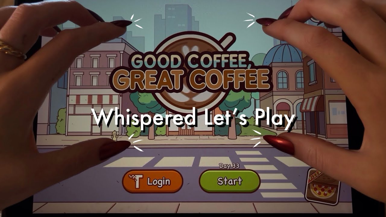 ASMR Whispered Let’s Play! Good Coffee, Great Coffee & Screen Taps ☕️🤎