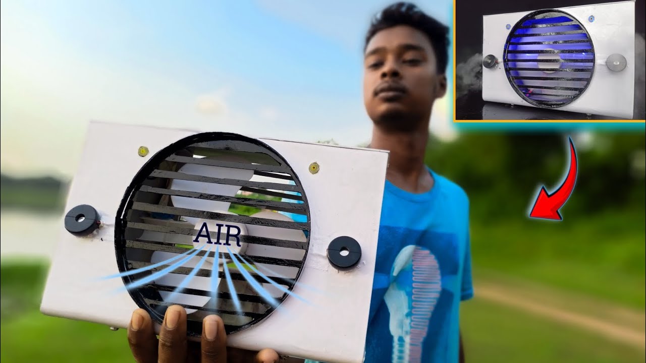 How To Make Mini AC At  Home Air Conditioner || Mini Air Conditioner Kaise Banaen At Home PVC Pipe 🥶