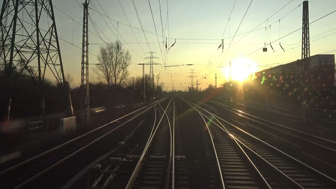 Führerstandsmitfahrt Berlin nach Rostock. Wagen Überführung nach Schweden in 4K Streckenkunde BR 101