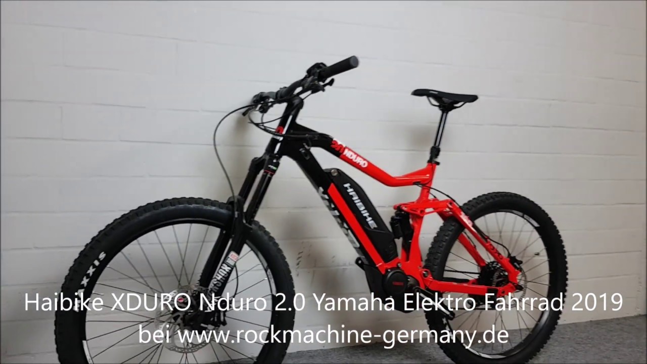Haibike XDURO Nduro 2.0 Yamaha PW-X 80NM Side Switch Ontube 500Wh Sram NX Elektro Fahrrad 2019