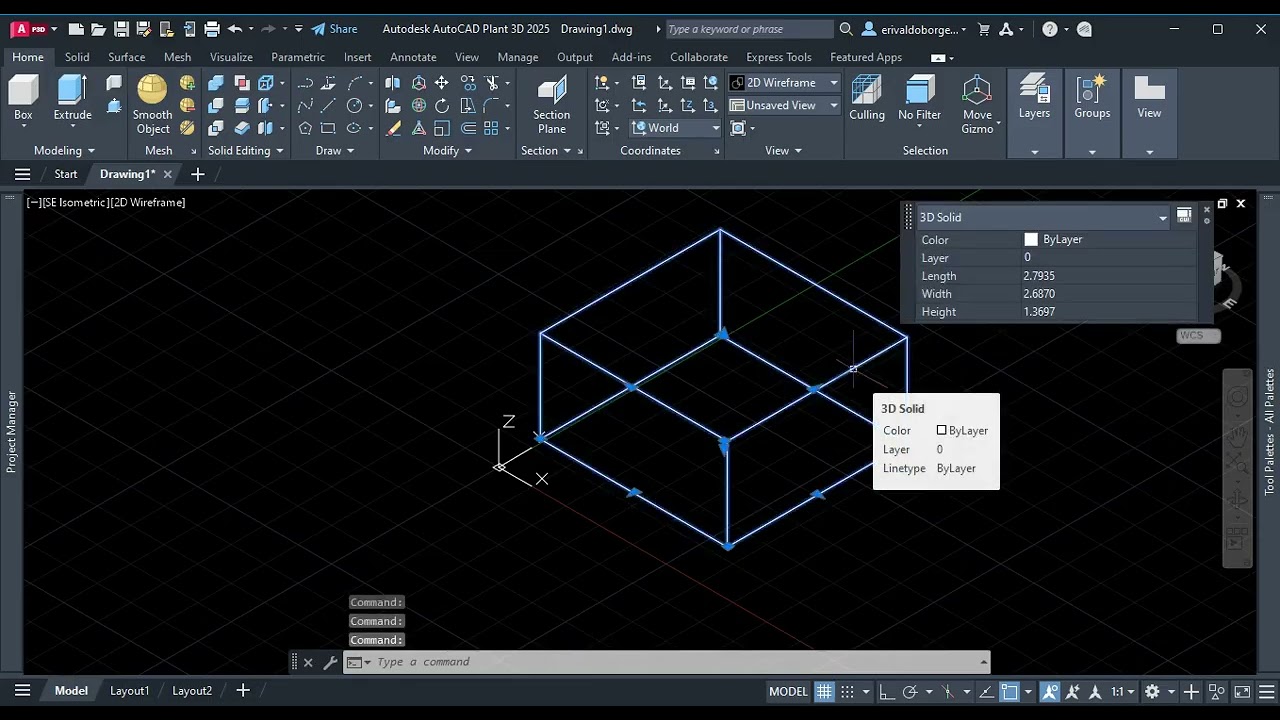 Comando BOX AutoCad
