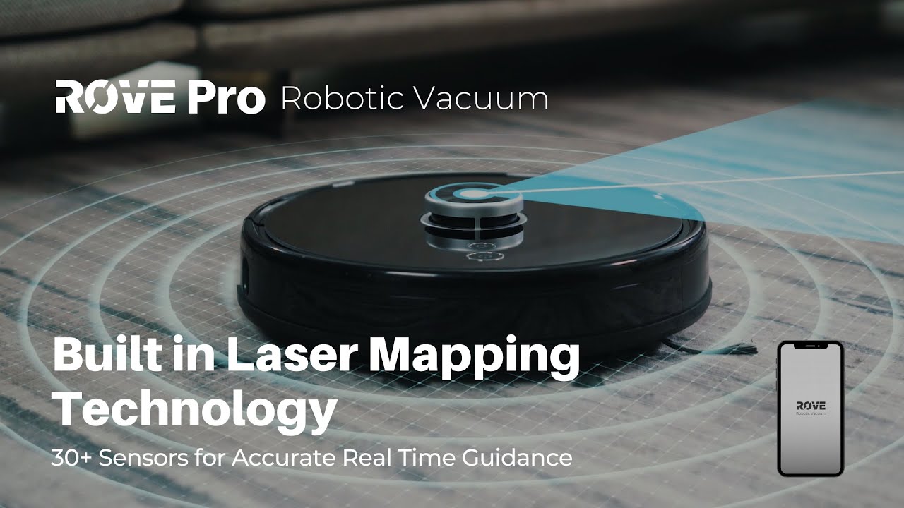 ROVE Pro Laser Mapping Robot Vacuum