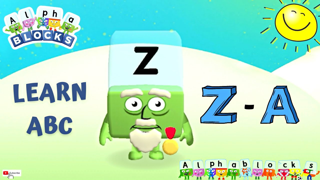 Meet the Alphablocks - Learn Z to A | Phonics and Letter Sound | Alphabet BackWards for Preschoolers