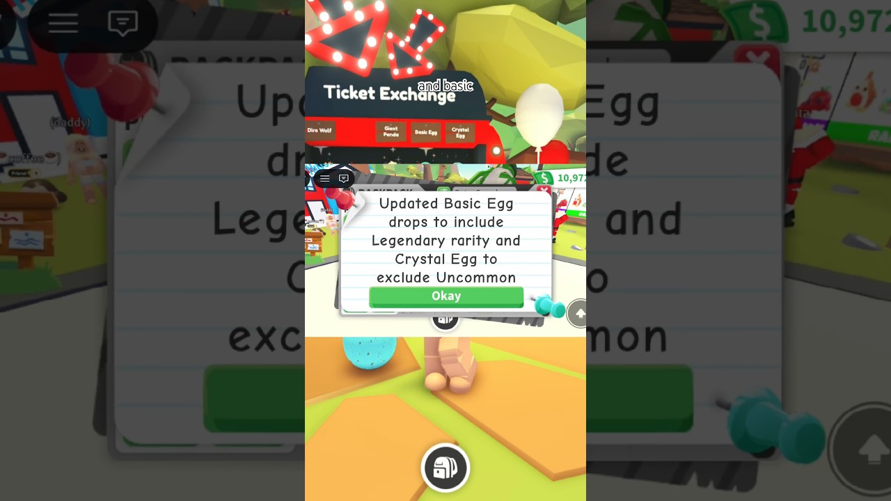 TODAY i hatched 11 BASIC EGGS in the ADOPT ME roblox update! #roblox #adoptme #adoptmepets
