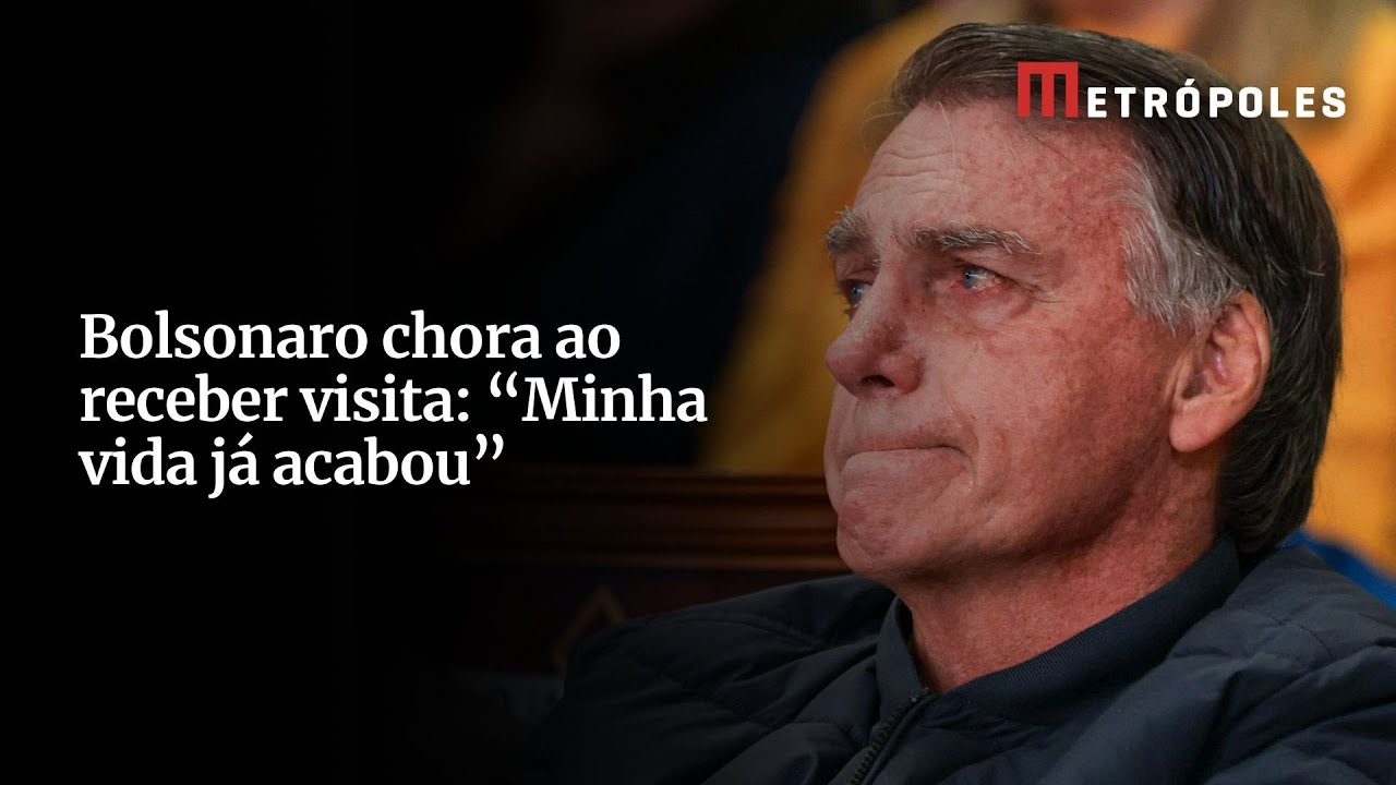 Bolsonaro chora ao receber visita: “Minha vida já acabou”
