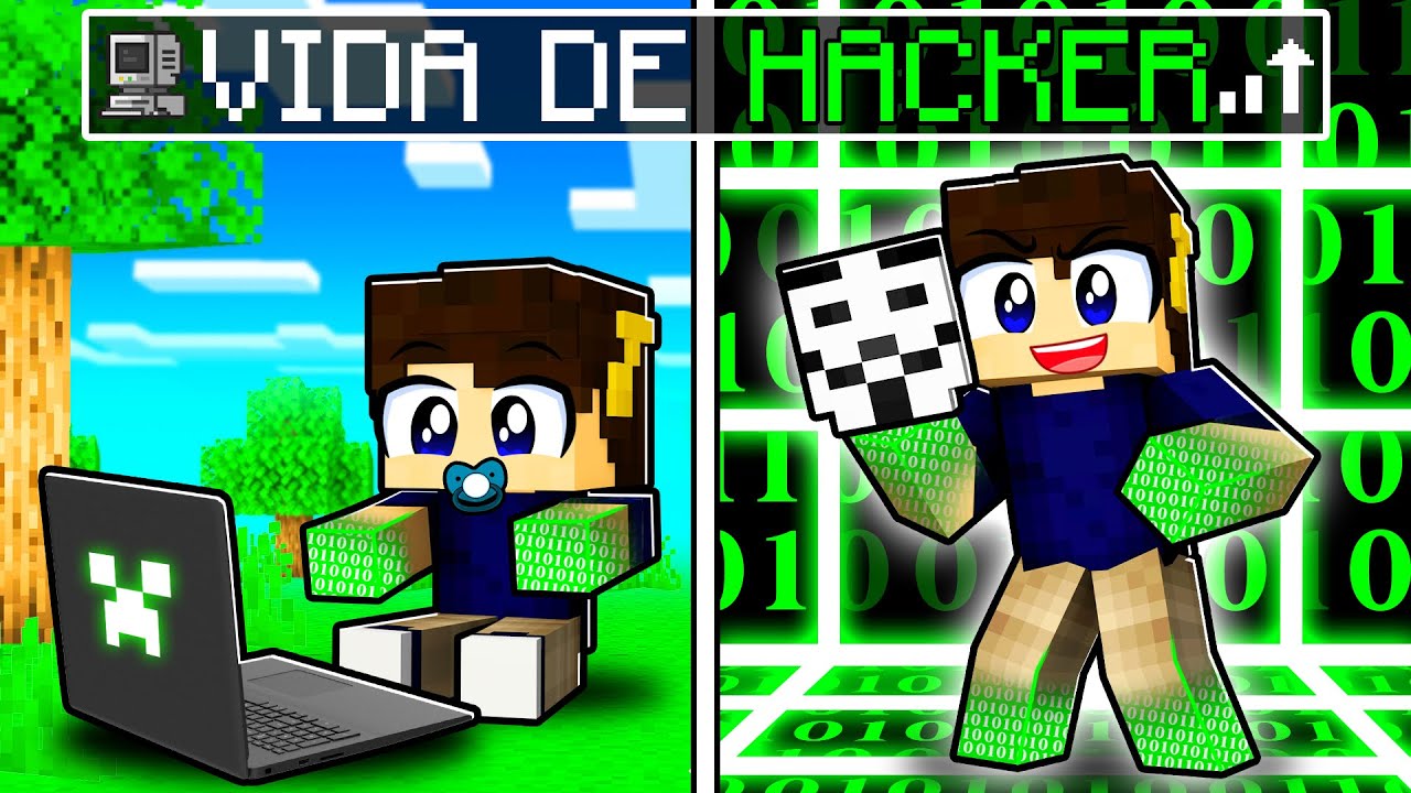 Ciclo de Vida como HACKER no Minecraft