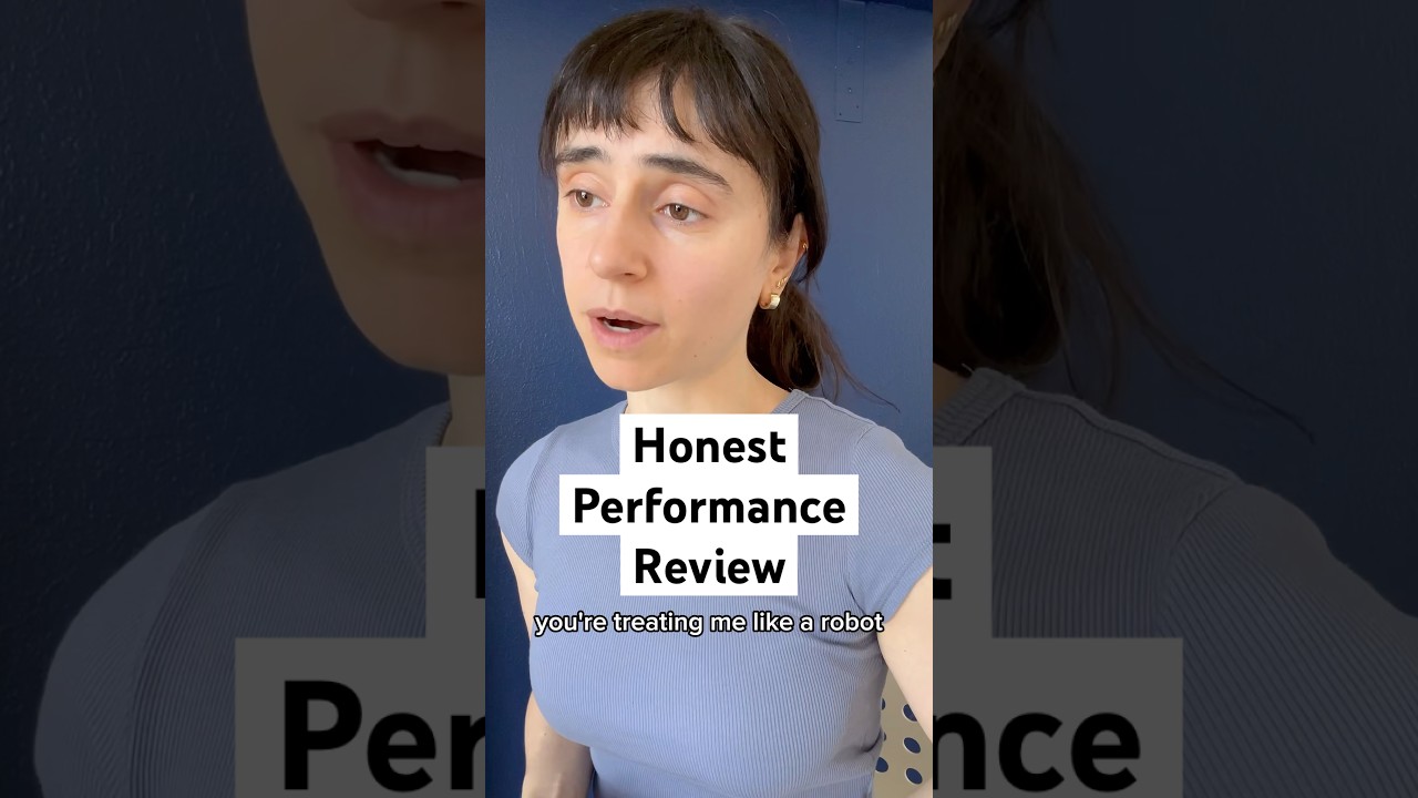Honest performance review #corporate #skit #wellness #burnout