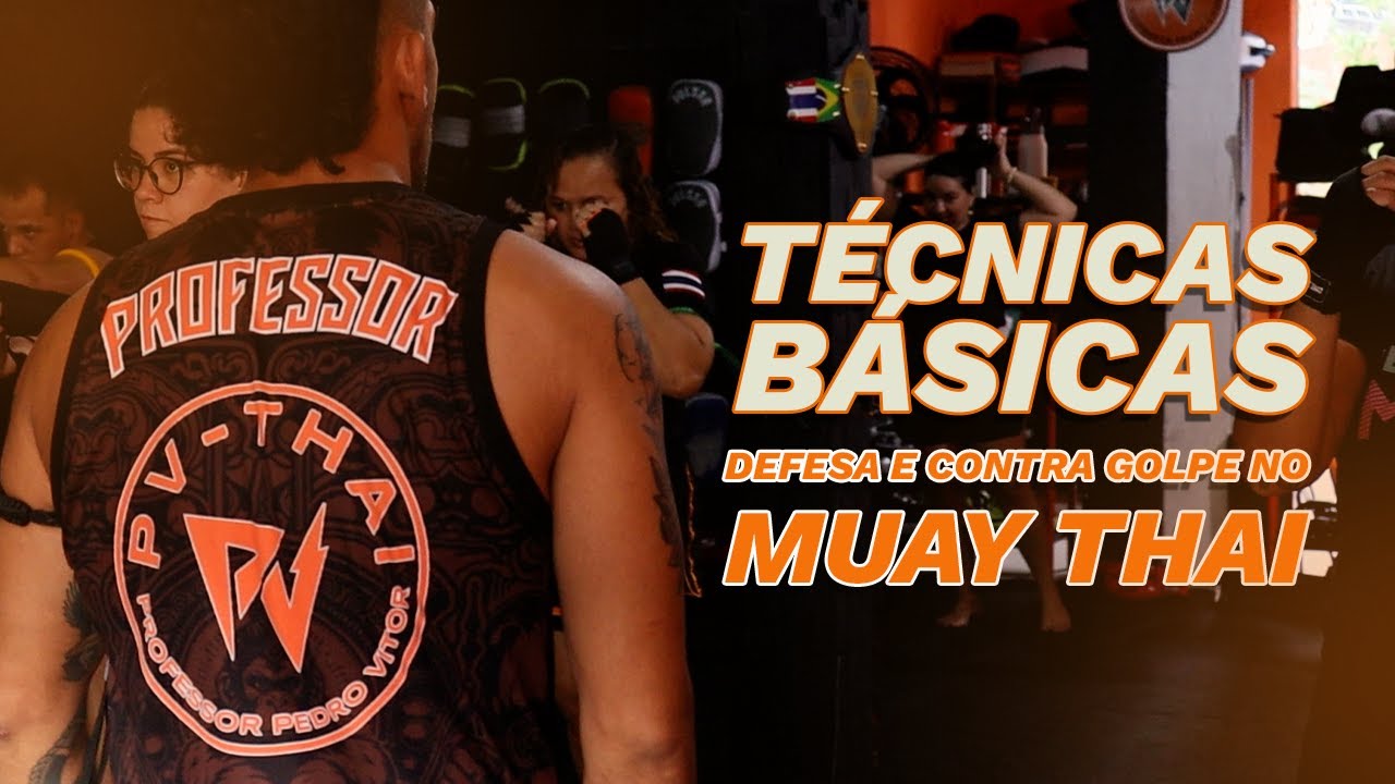 Revisando Técnicas básicas de DEFESA no Muay Thai com meus Alunos - PV Thai