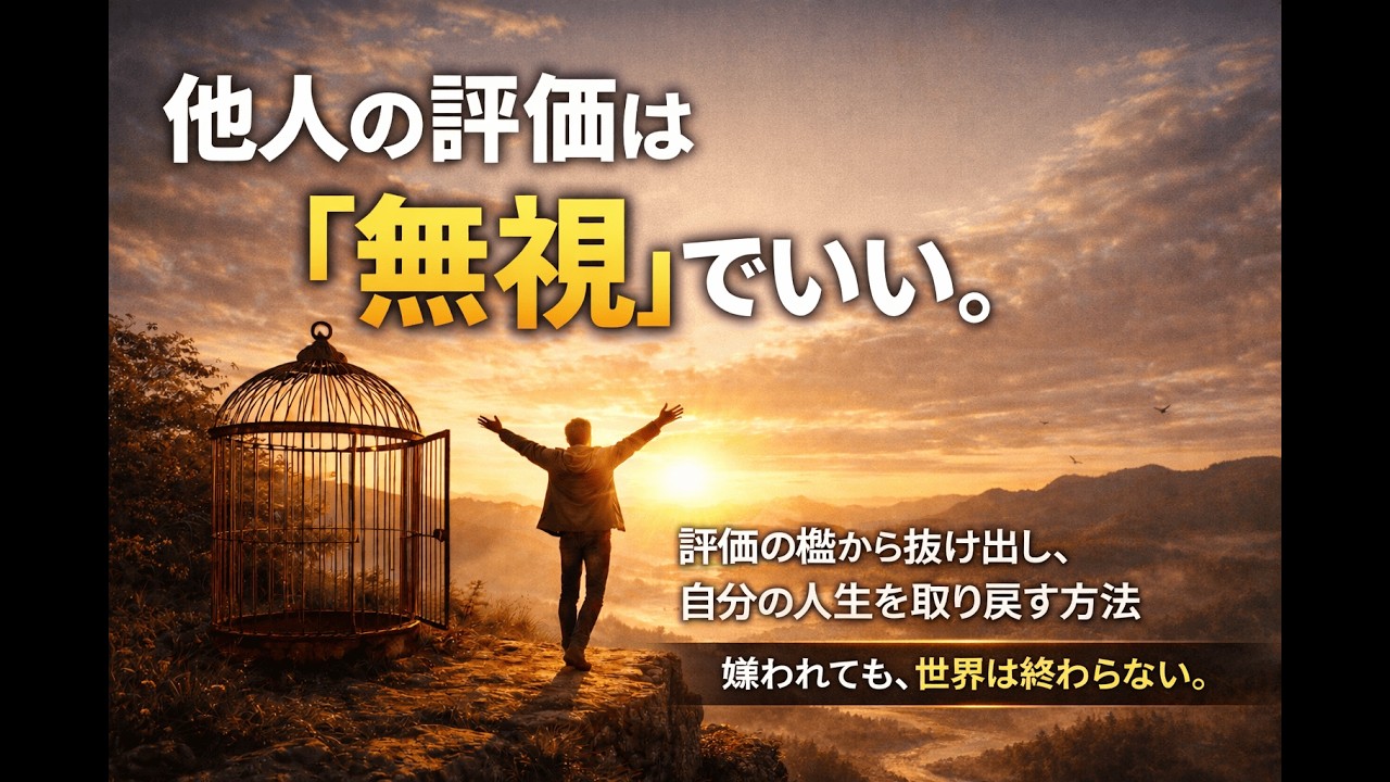 「嫌われないための努力」が、あなたを一番苦しめている。評価を気にしすぎて自滅しないための思考法