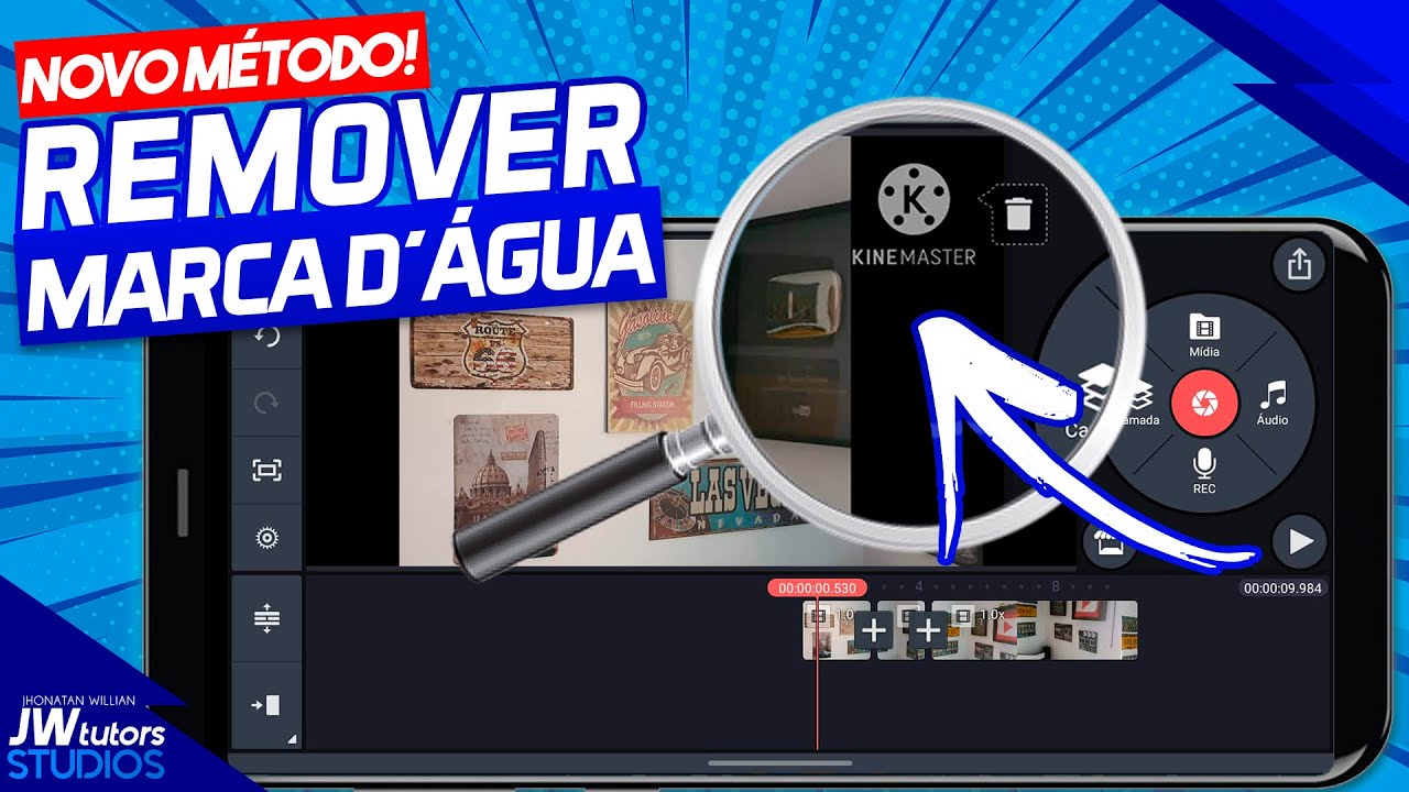 Como Tirar a Marca dágua de Vídeos Editados no Kinemaster de Graça (Novo Método)