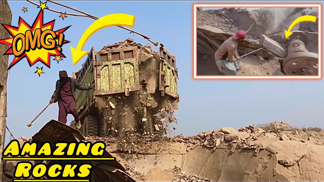 STUNT & DRAMA! TWO Workers vs Mega Giant Rock | Insane Crusher Machine Power That Shocks the World.!
