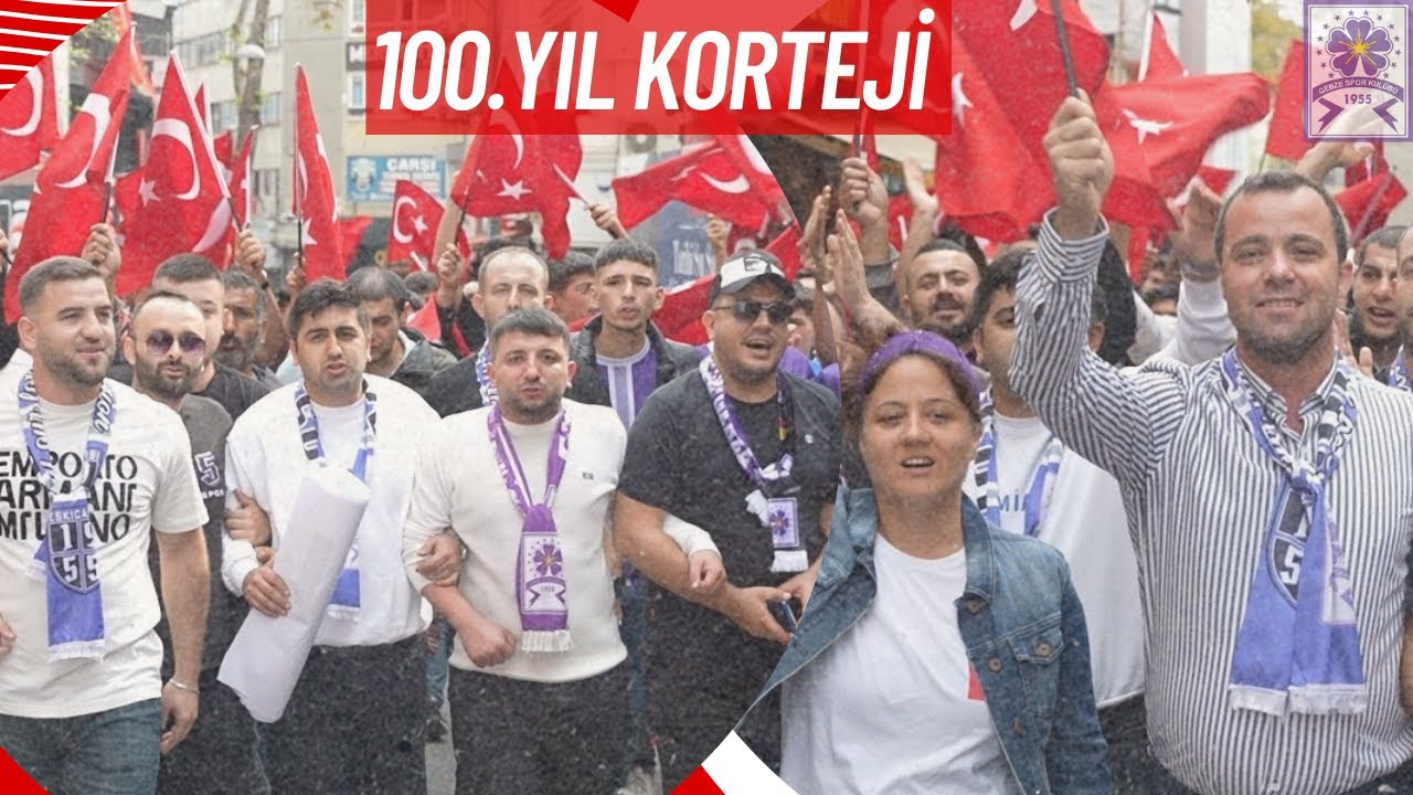 Cumhuriyetin 100.Yılı Kutlaması Gebzespor Eskiçarşı Korteji