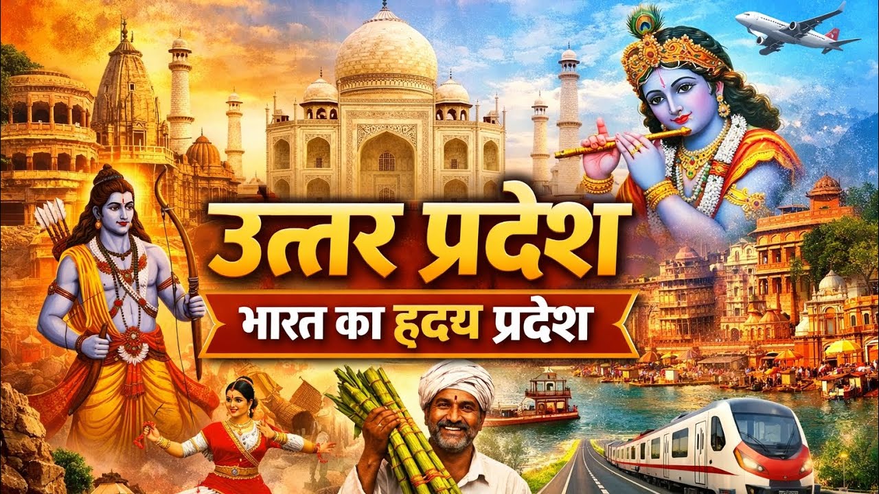 उत्तर प्रदेश - भारत का हृदय उत्तर प्रदेश  | Uttar Pradesh - Bharat Ka Heart Uttar Pradesh 