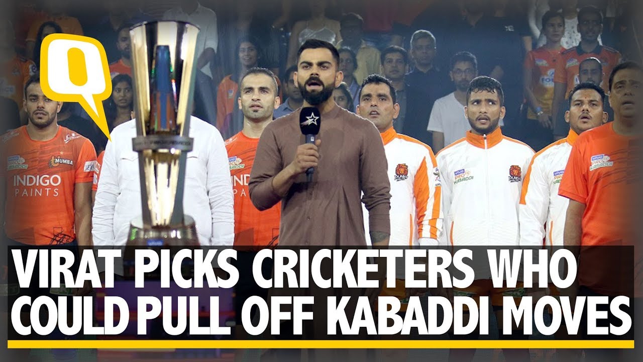 Star Sports: Virat Kohli at Pro Kabaddi Match, Picks Cricketers Who Could Play Kabaddi  | The Quint
