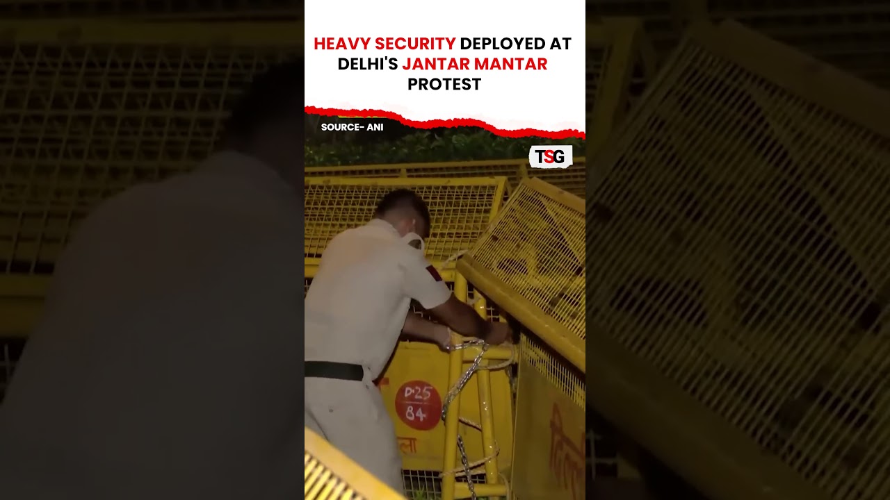 Heavy Security At Jantar Mantar Protest | Delhi Police On High Alert Today | CJP Protest | TSG
