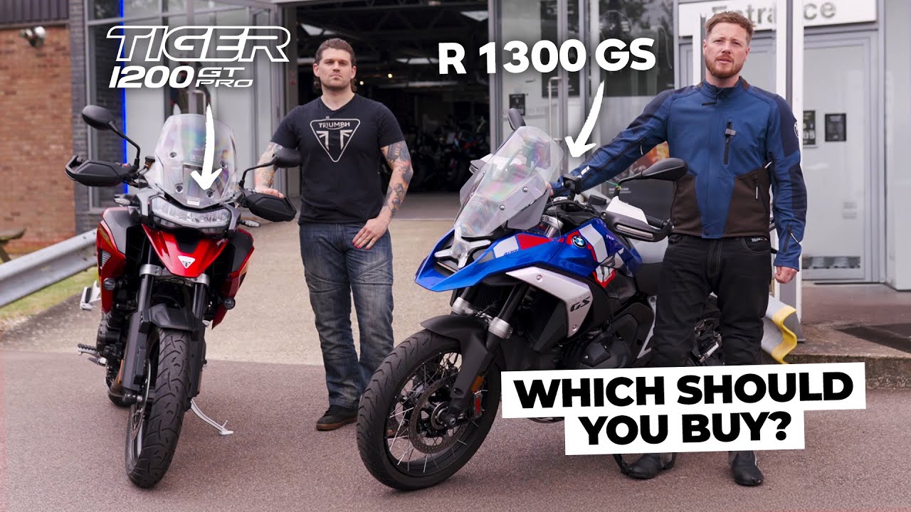 Triumph Tiger 1200 GT Pro против BMW R 1300 GS: решающее сражение на мотоциклах для приключений
