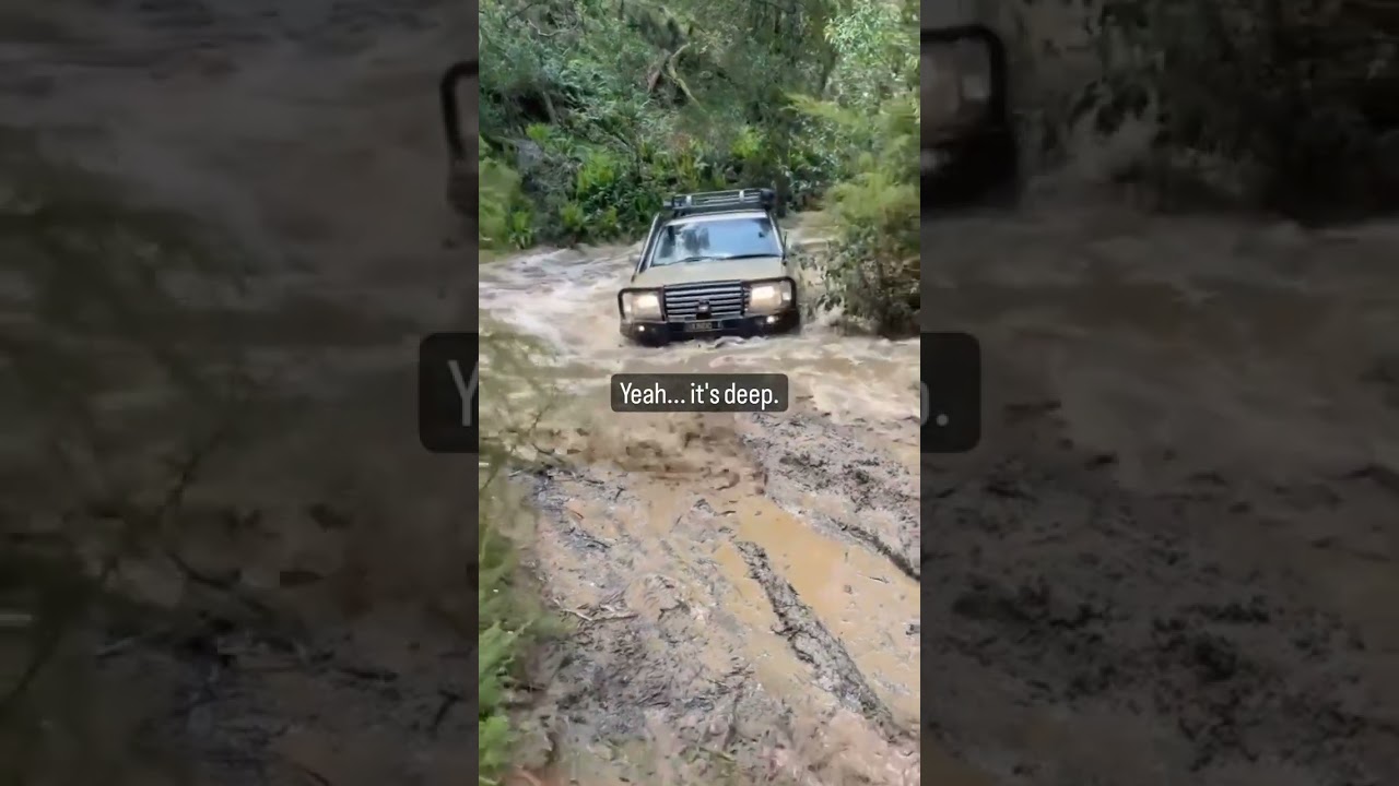 In deep water... #100serieslandcruiser #toyota #landcruiser #100series #australia #offroad #4wd