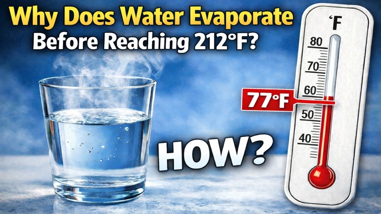 Why Water Evaporates Without Boiling