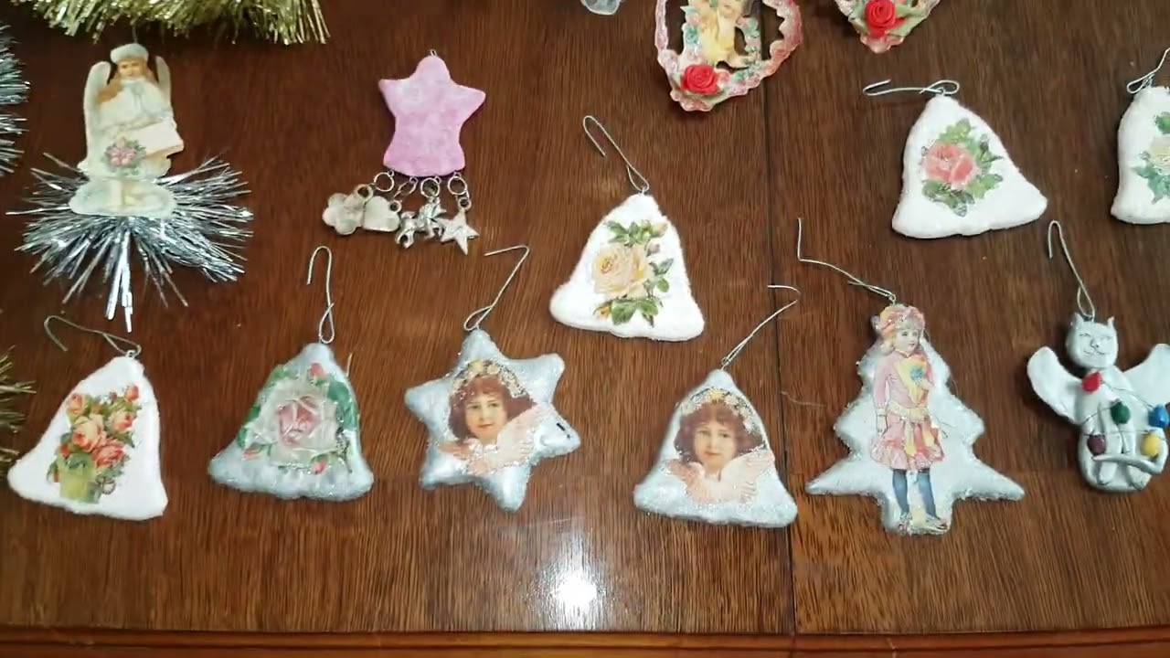 Victorian Christmas Crafts Tree Ornaments #craftsforbeginners #angels #christmascrafting
