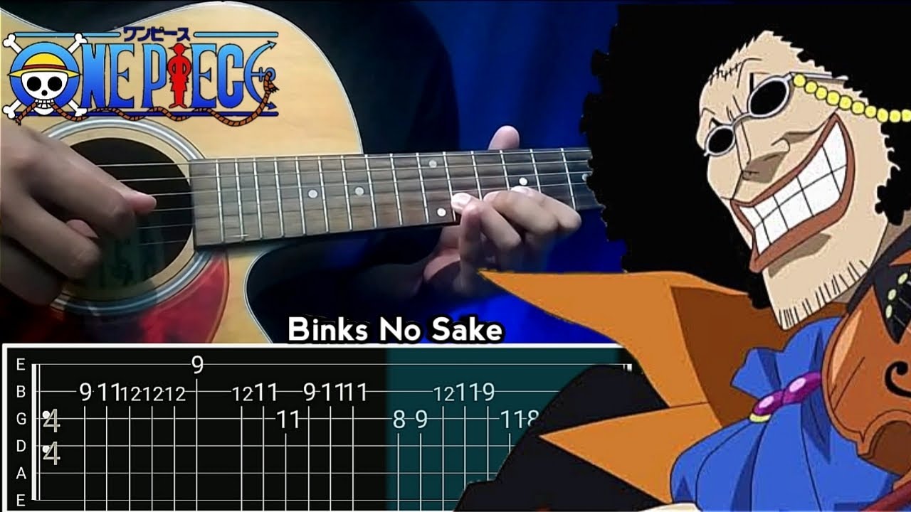 Binks No Sake - Yohohoho ONE PIECE [ TAB Melodi ] + Chord Tutorial Acoustic