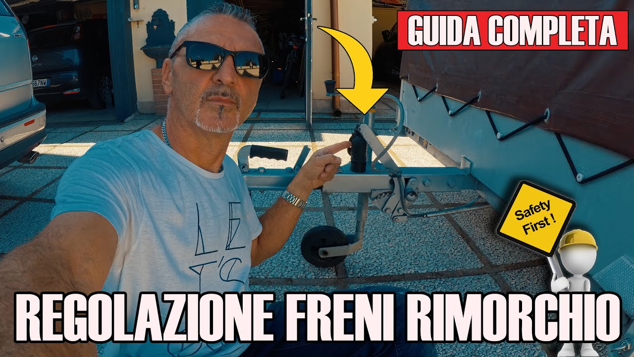 registrazione freni carrello rimorchio