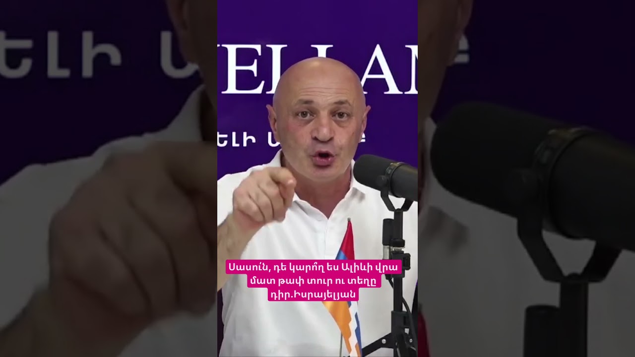 Սասու՛ն, դե կարո՞ղ ես Ալիևի վրա մատ թափ տուր ու տեղը դիր.Իսրայելյան