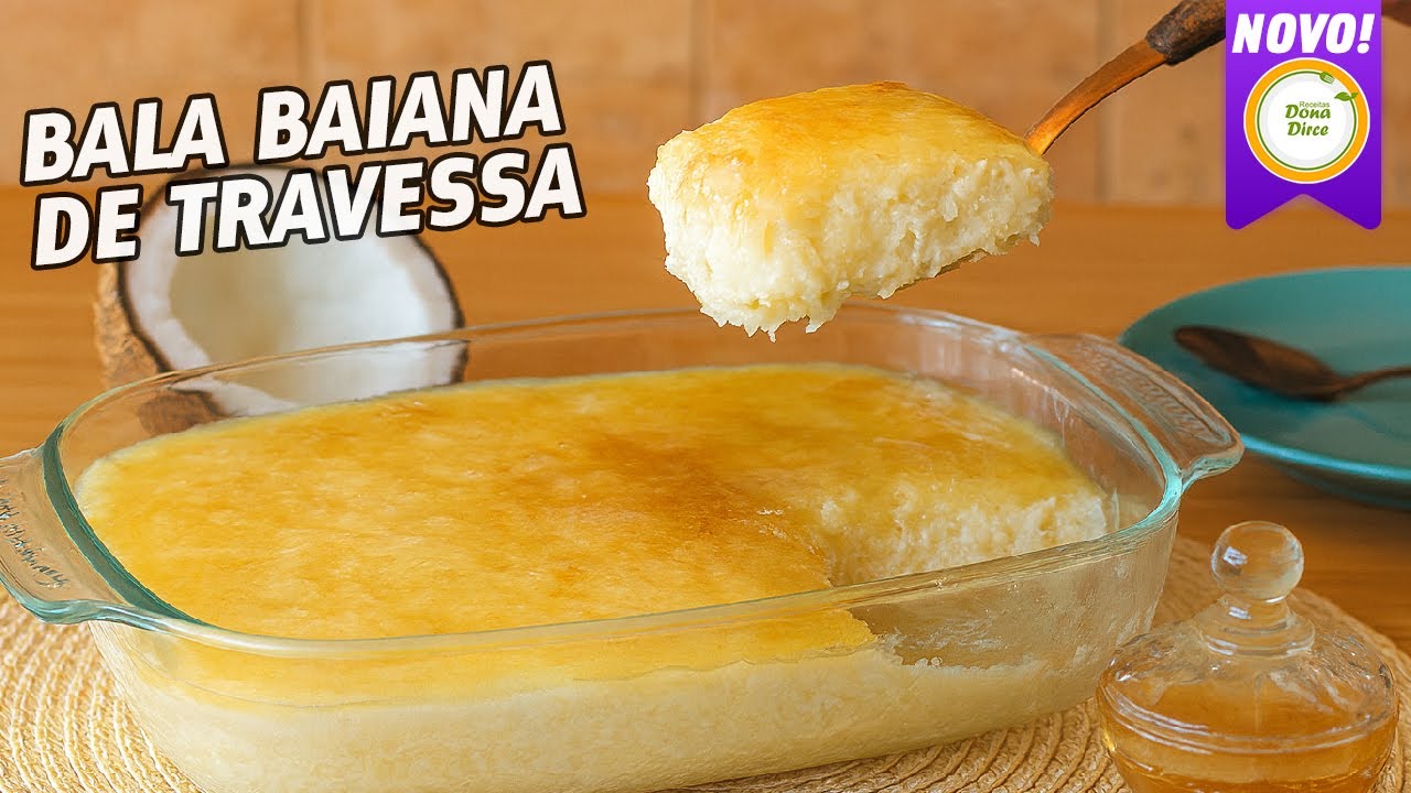BALA BAIANA DE TRAVESSA &ndash; CREMOSA POR DENTRO, CROCANTE POR FORA 😋 #1328