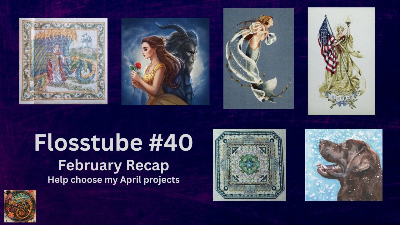Flosstube #40: February recap and you pick my April projects!