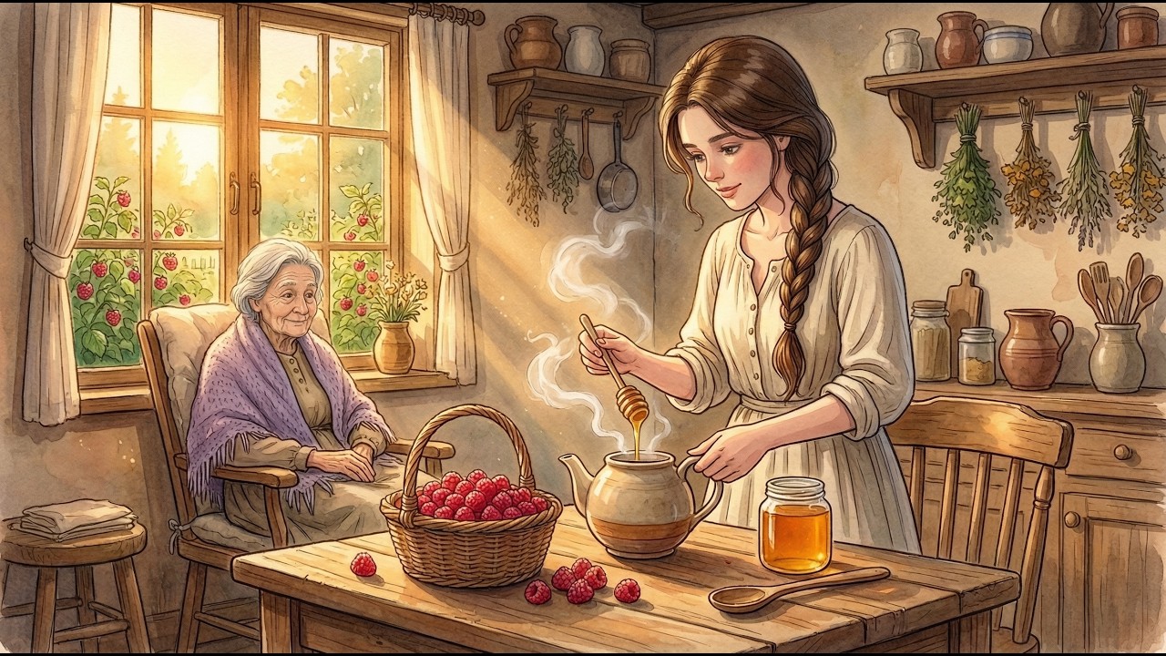 A Gentle Story of Care | Raspberry Tea for Healing | Ghibli-Style ASMR