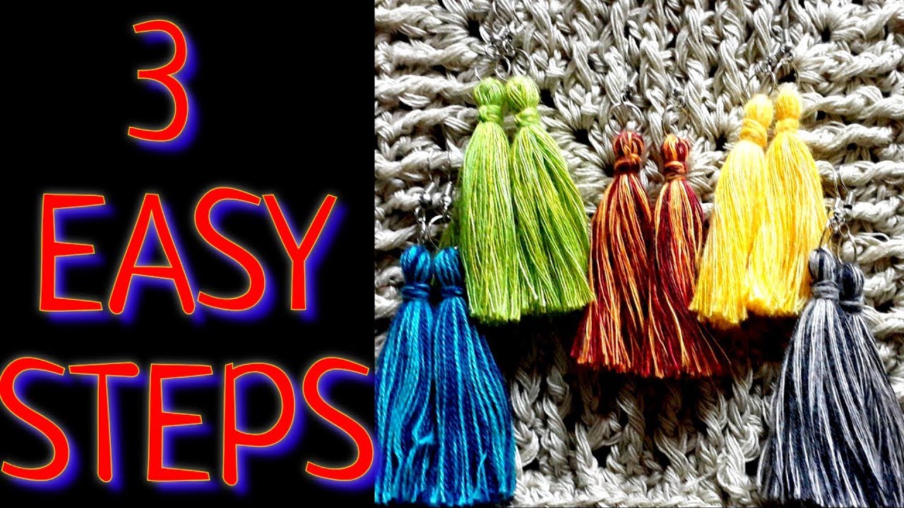 diy tassel earrings