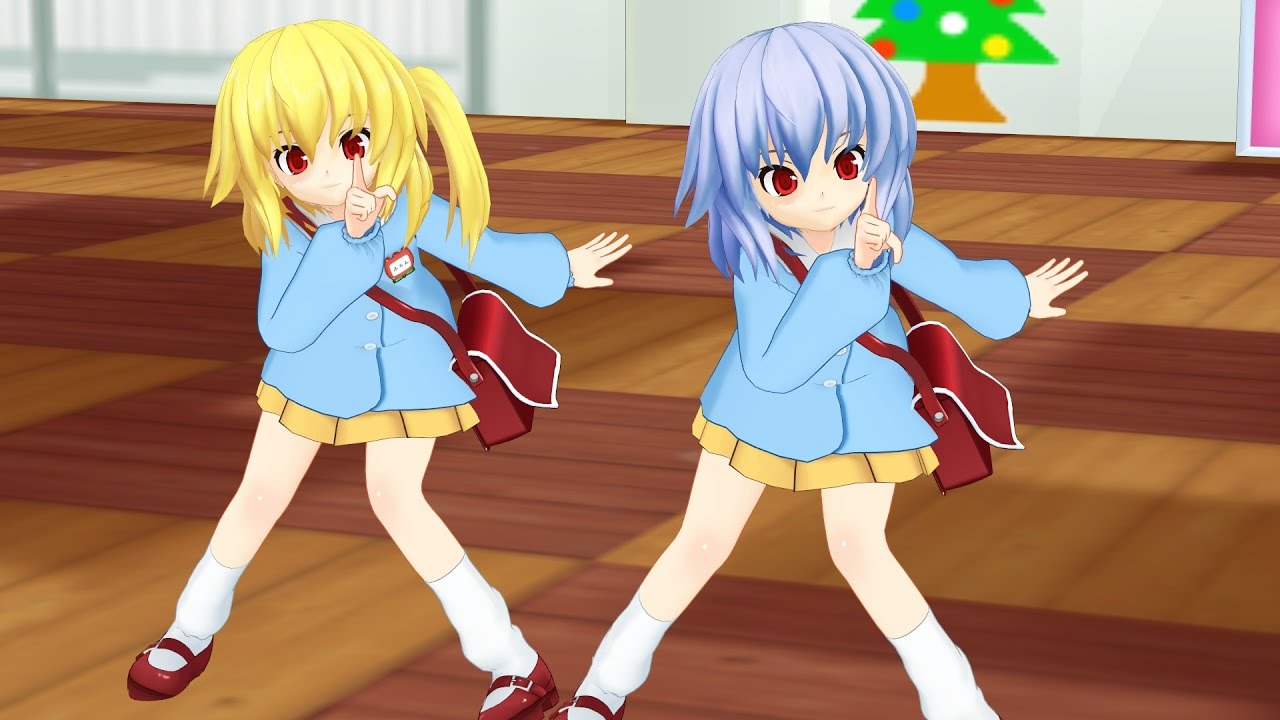 【金曜日のおはよう】ちびレミリアとちびフランで金曜日のおはよう【Touhou MMD】
