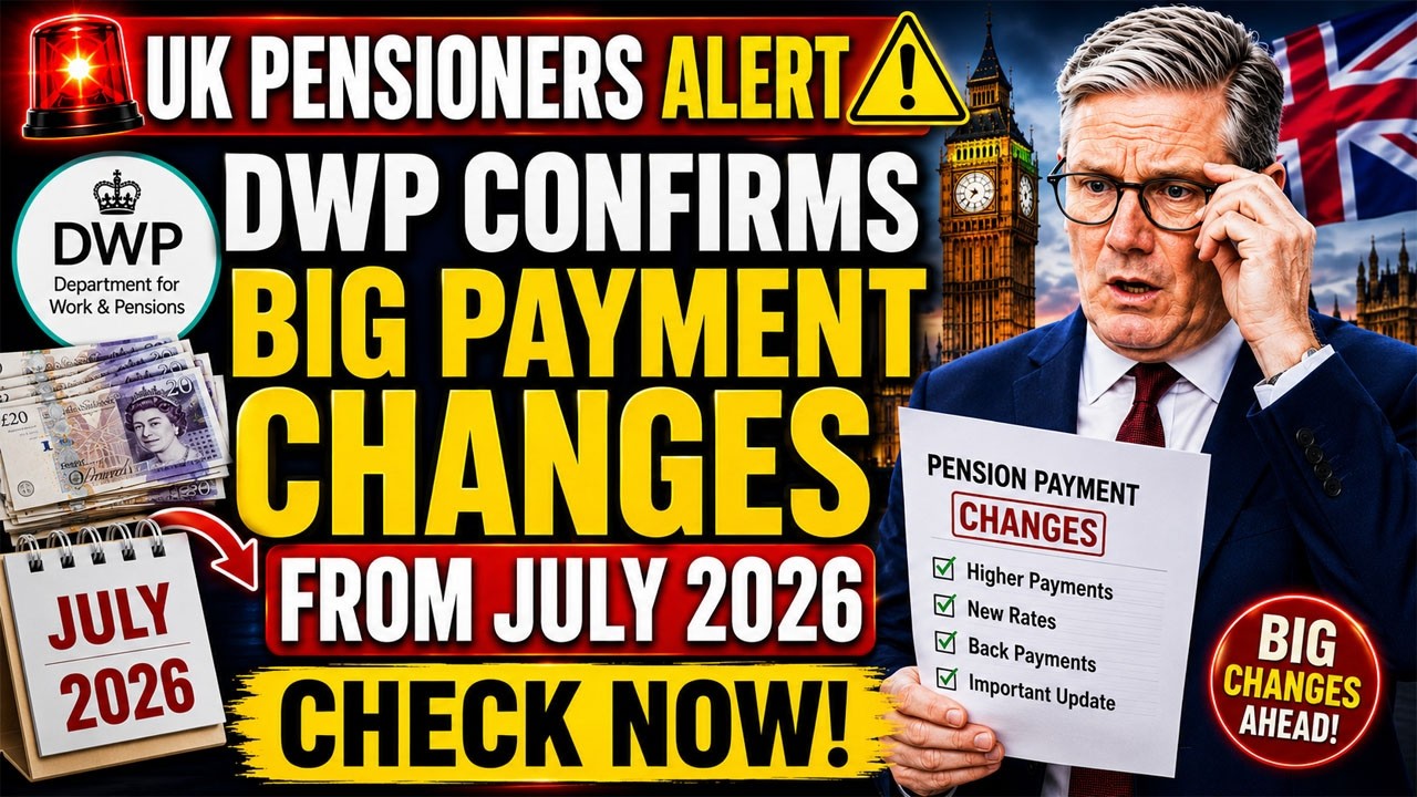 Пенсионеры Великобритании, ВНИМАНИЕ 🚨 DWP подтверждает КРУПНЫЕ изменения в выплатах с июля 2026 г...