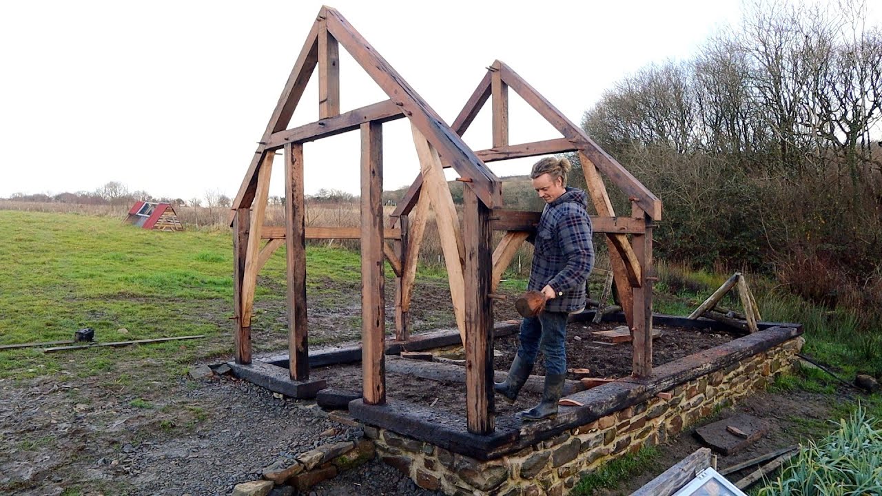 Spring Fed Timber Framed Greenhouse Part 6 How To Mortice And Tenon