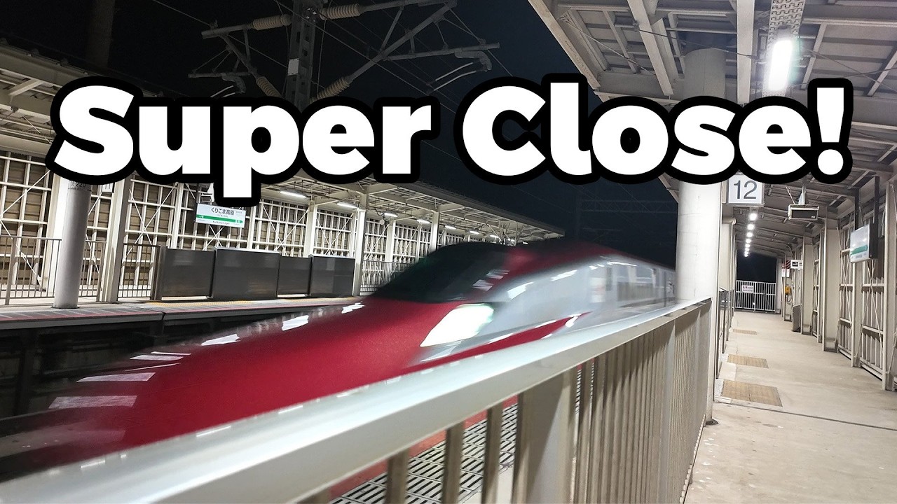 Seeing Japan's Fastest Bullet Train Up Close Will Freak You Out!