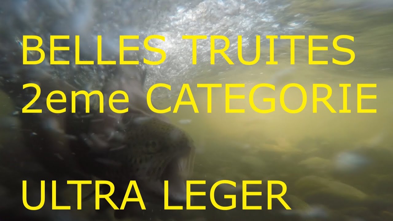PECHE DE BELLES TRUITES A L ULTRA LEGER