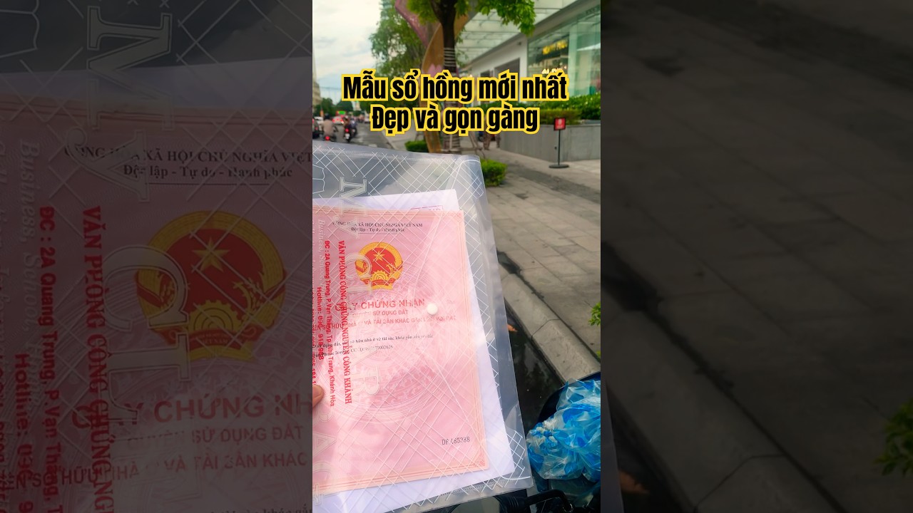 Mẫu sổ hồng mới nhất 2024 #phaplynhadat #batdongsannhatrang