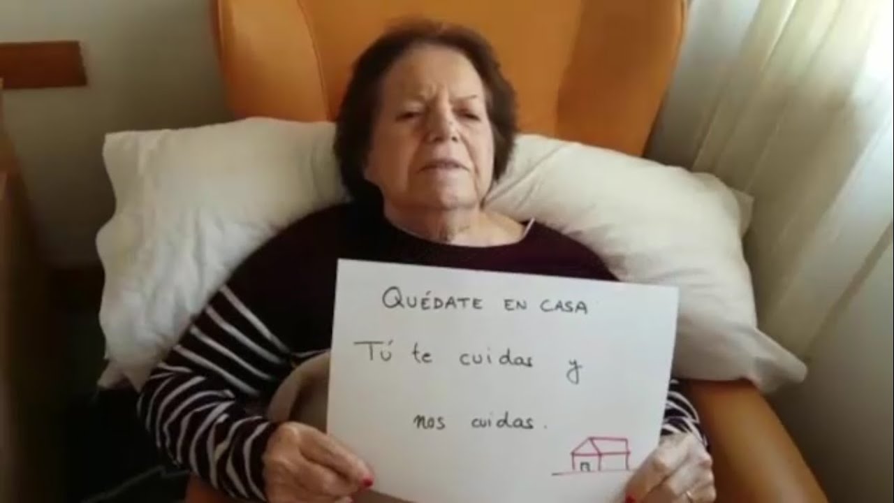 «Quédate en tu casa», vídeo de los residentes del centro polivalente para mayores  de Melilla