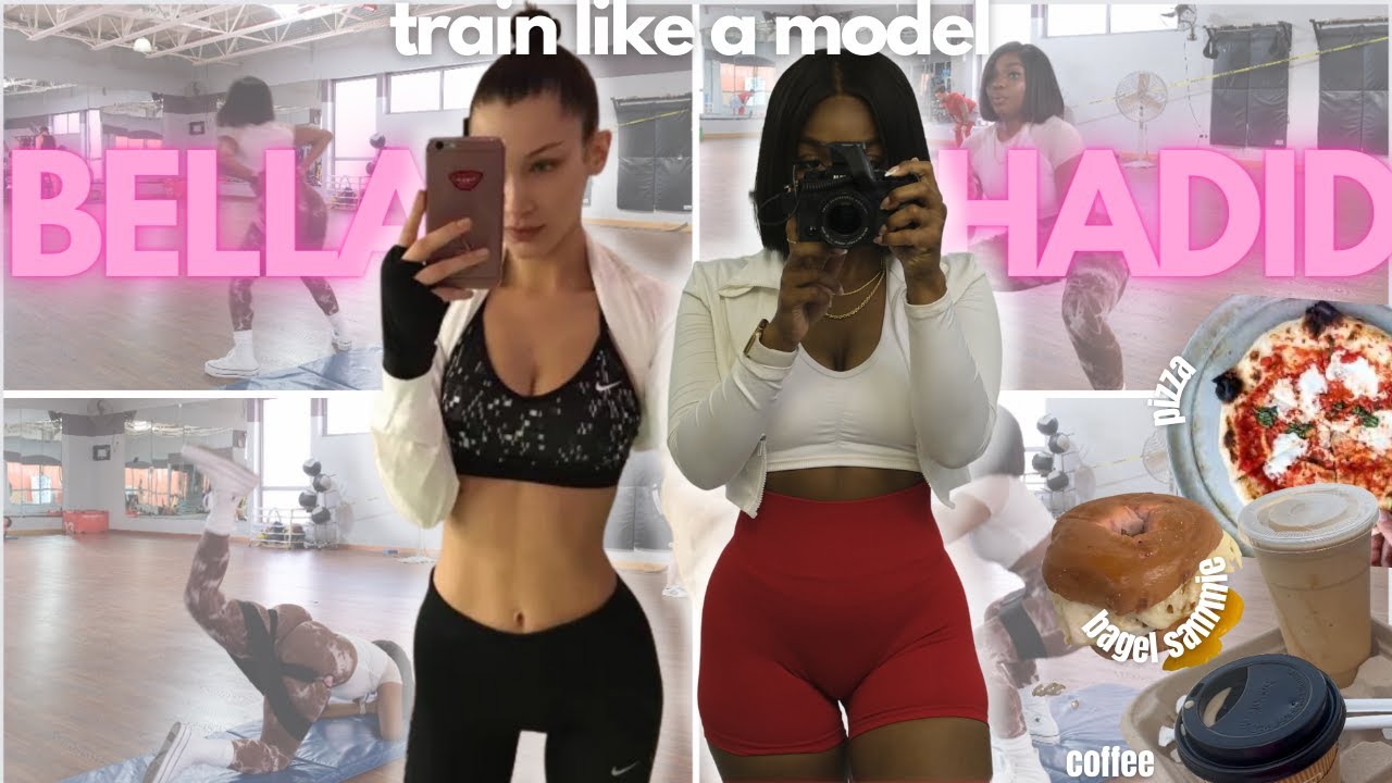 TRAINING LIKE A MODEL | EATING AND WORKING OUT LIKE BELLA HADID | Just for fun 💕✨