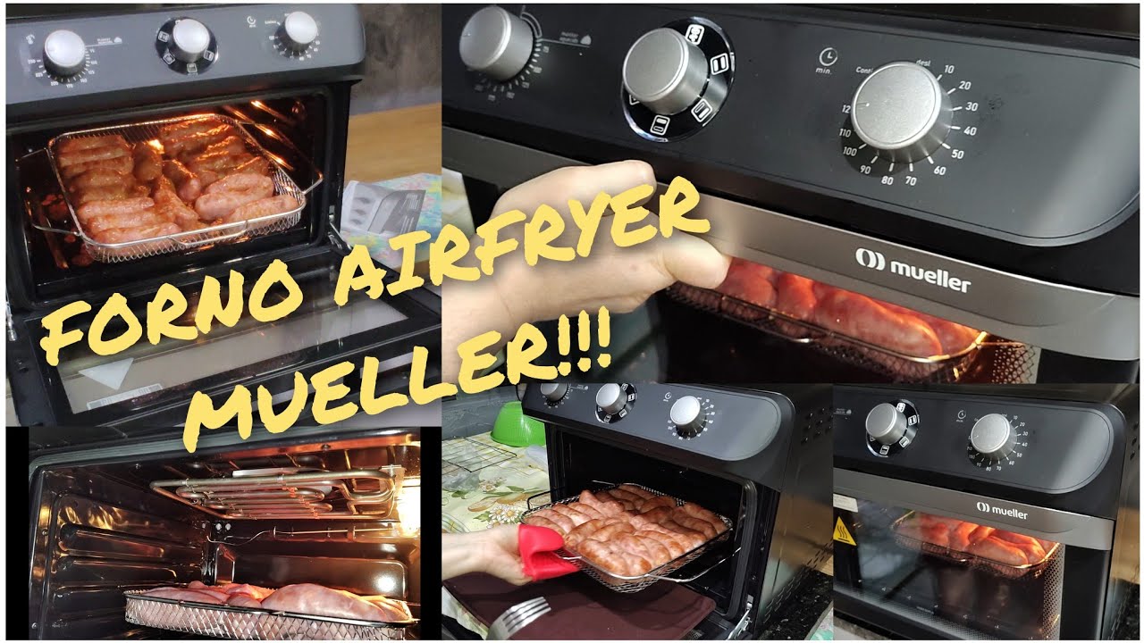 FORNO ELÉTRICO MUELLER!!! TESTE DE FOGO COMO ELE SE SAIU!!!